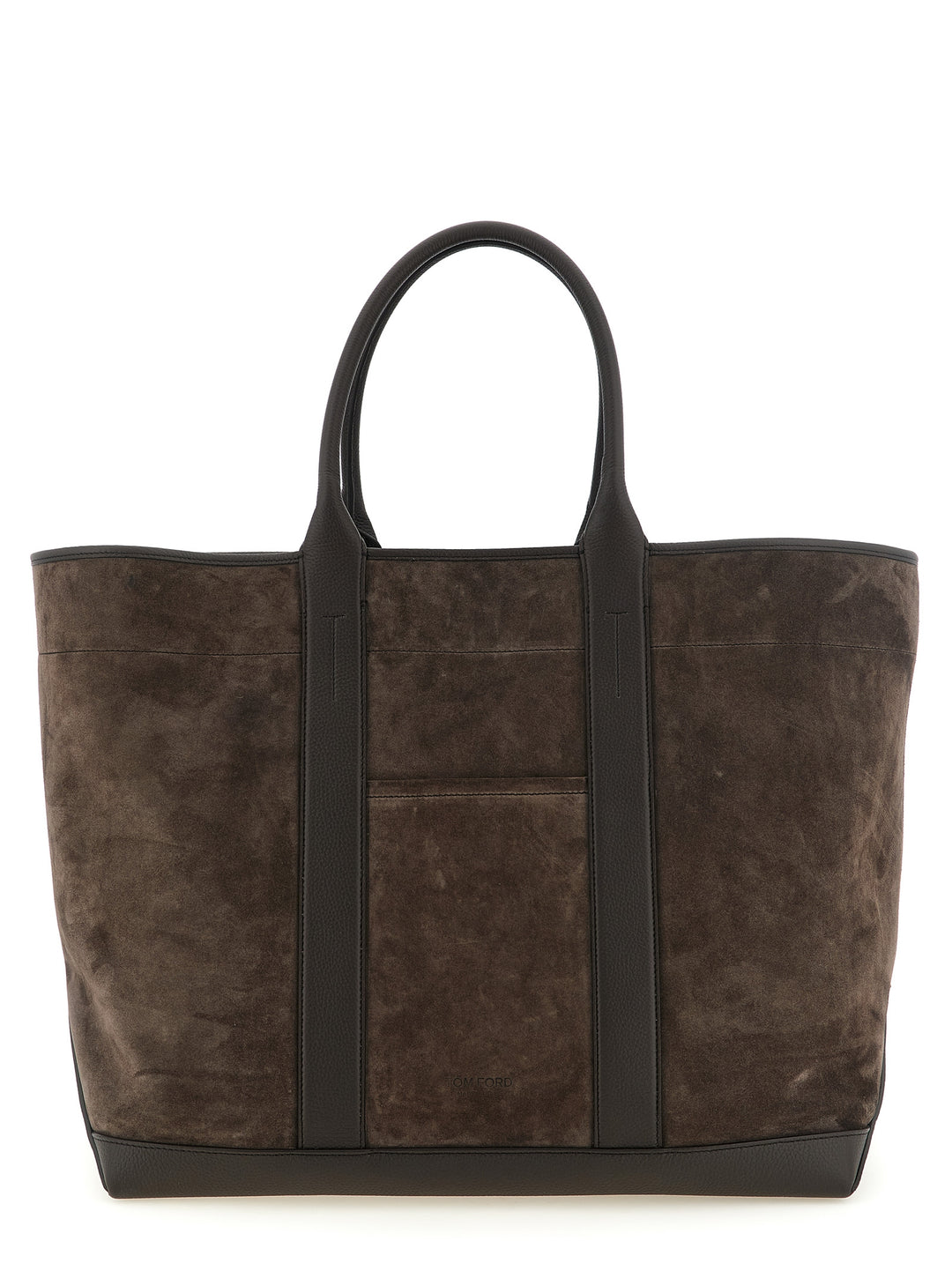 Tom Ford Suede Shopping Bag Tote Bag - Brown | 13d951b73c0b638e3217e58f12cc73cf177edc4d