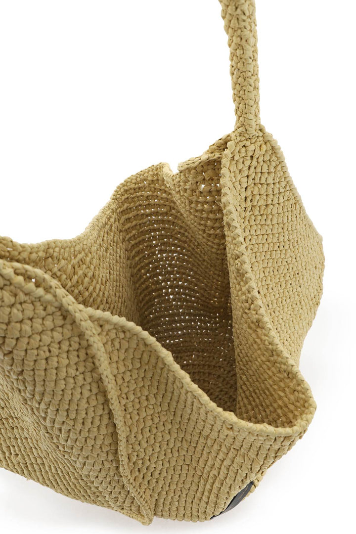 Lotus Raffia Medium Bag