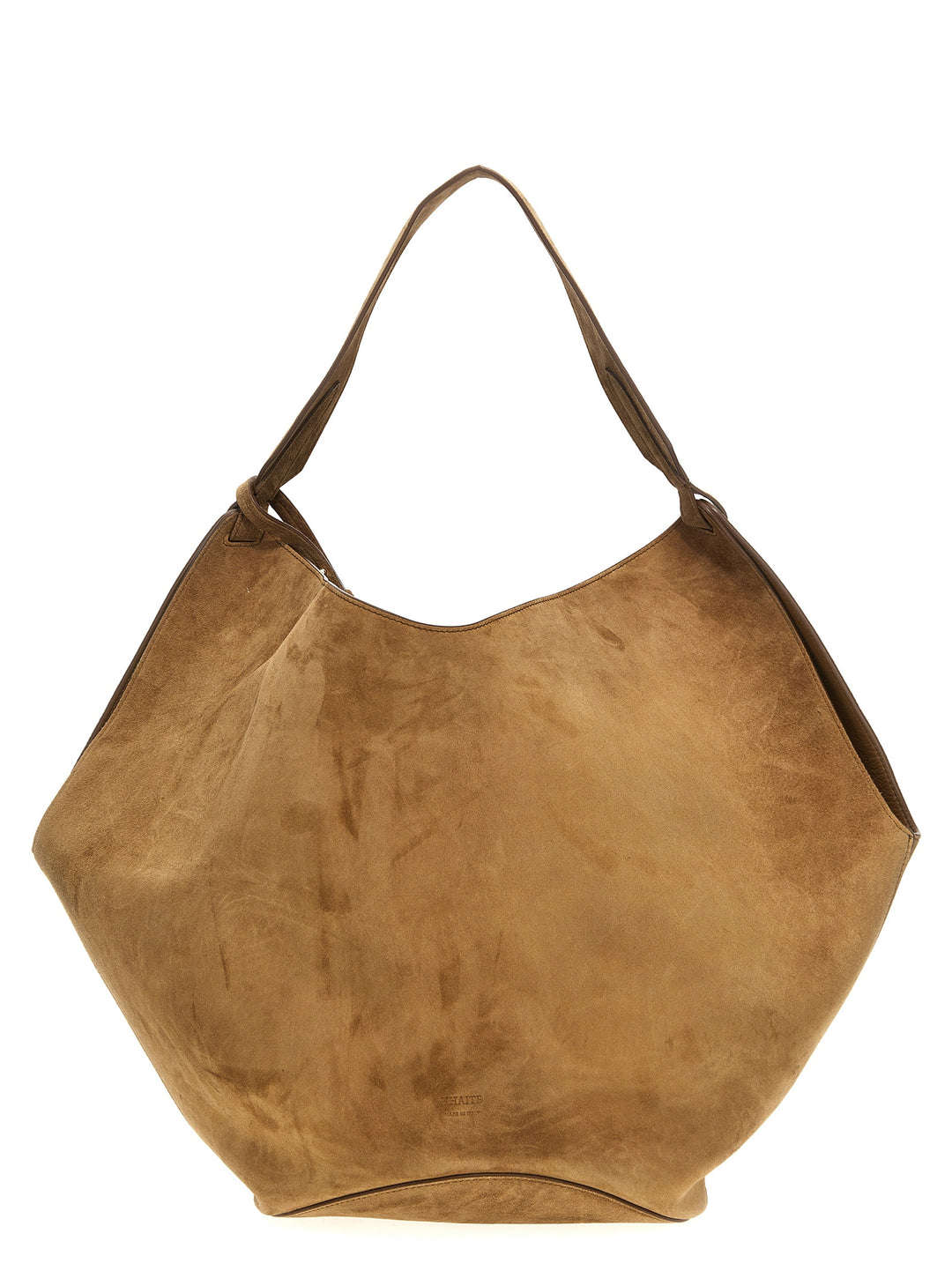 Medium Lotus Tote Shoulder Bags Brown