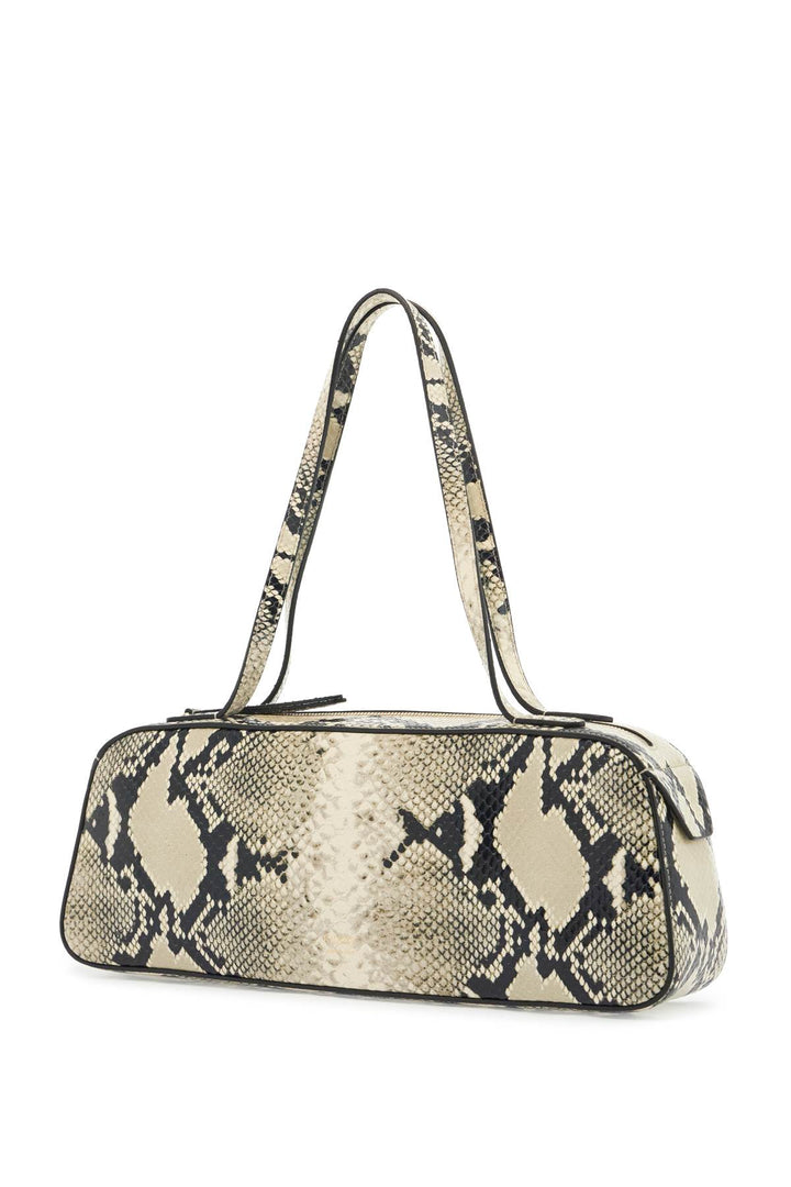 Simona Python Leather Shoulder Bag