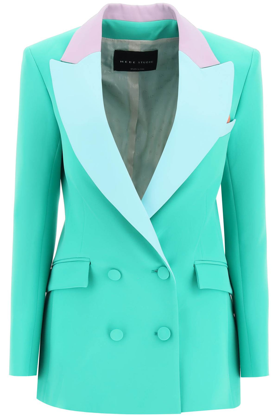 'Bianca' Double Breasted Blazer In Neo Crepe