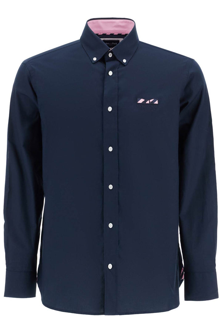 'Oxford Shirt With Butterfly Embroidery'