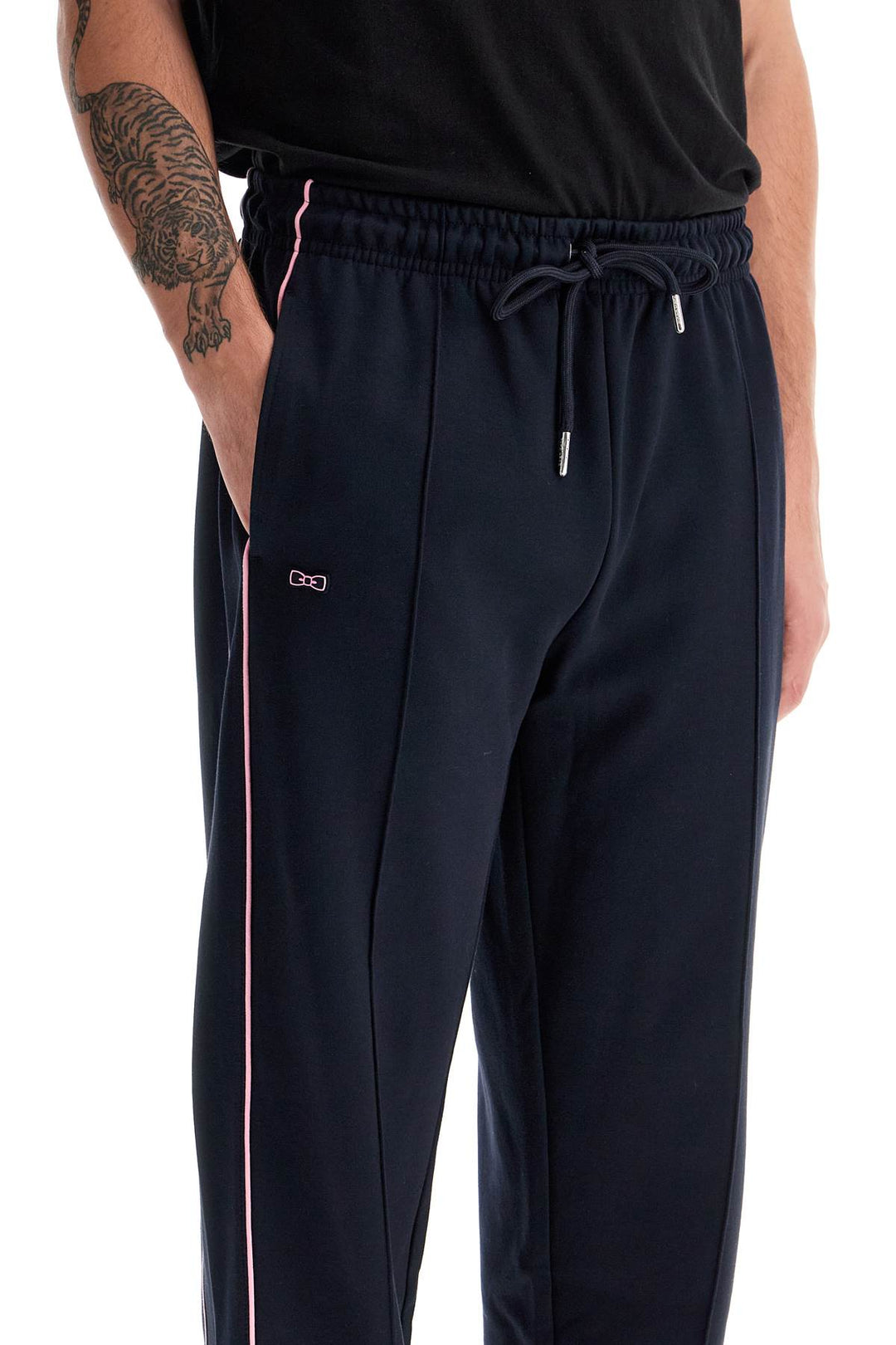 Contrast Piping Joggers With