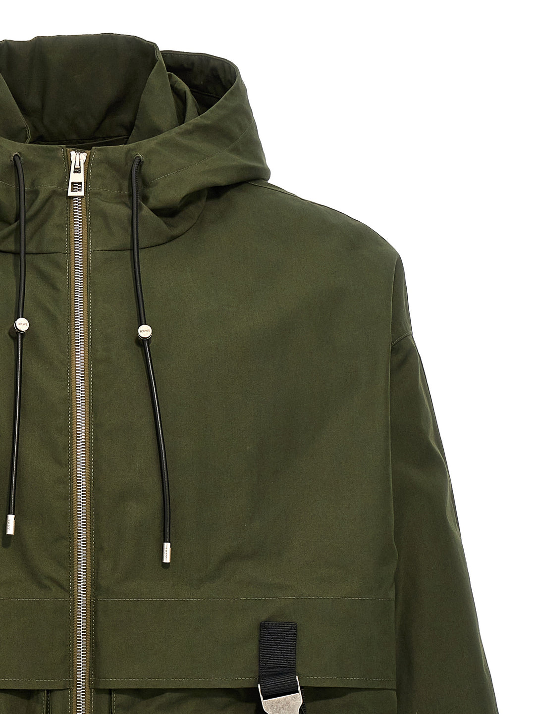 Water-Repellent Parka Casual Jackets, Parka Green