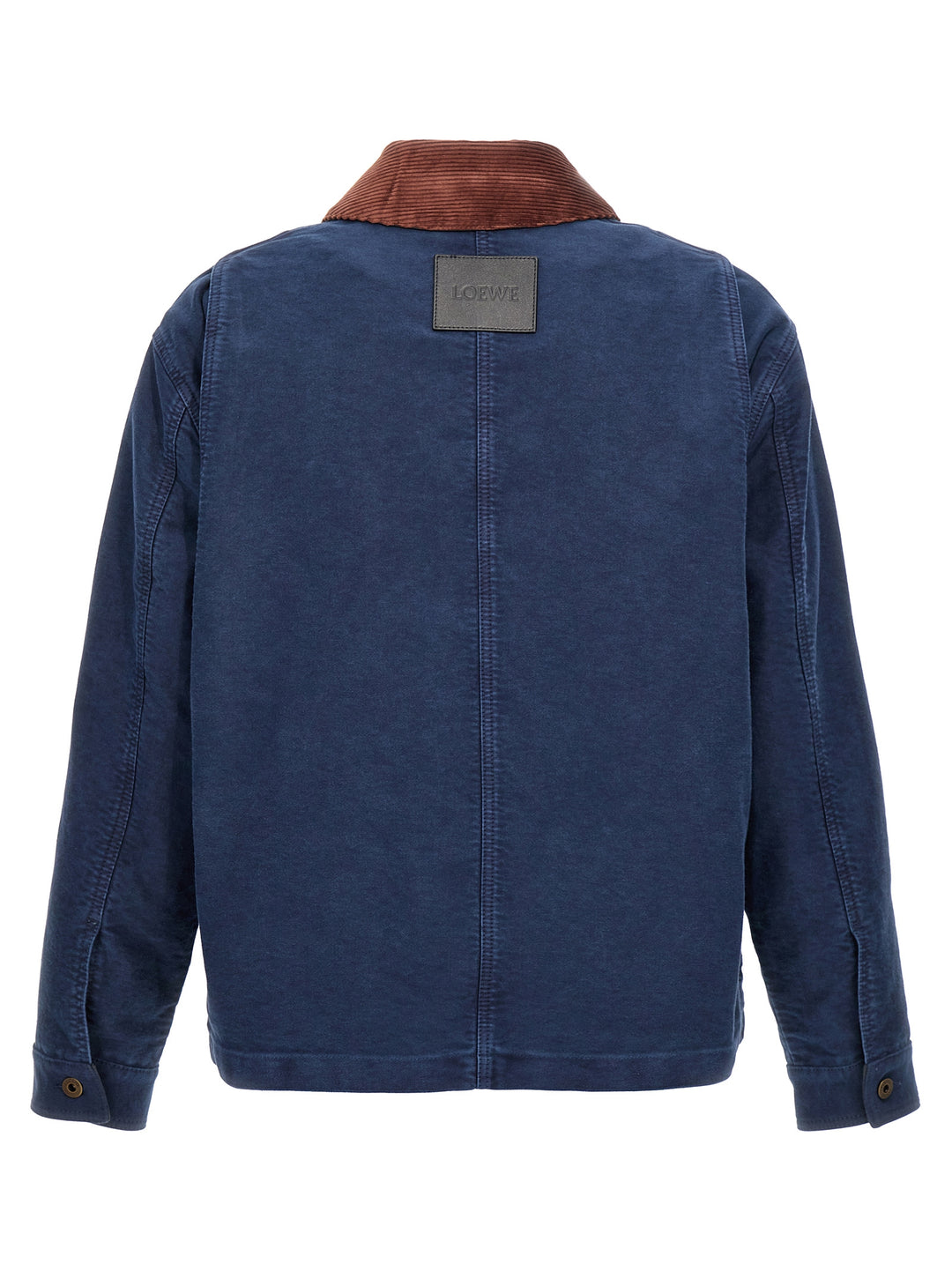 Satin Velvet Collar Jacket Casual Jackets, Parka Blue