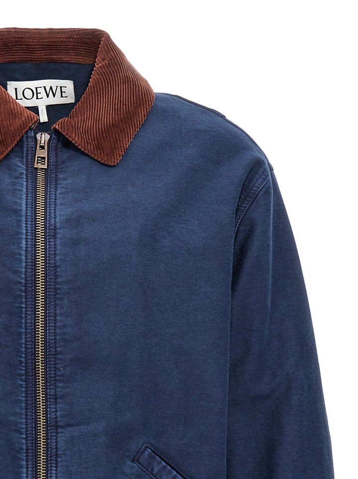 Satin Velvet Collar Jacket Casual Jackets, Parka Blue