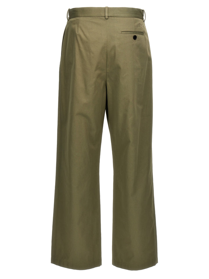 Central Pleated Trousers Pants Green