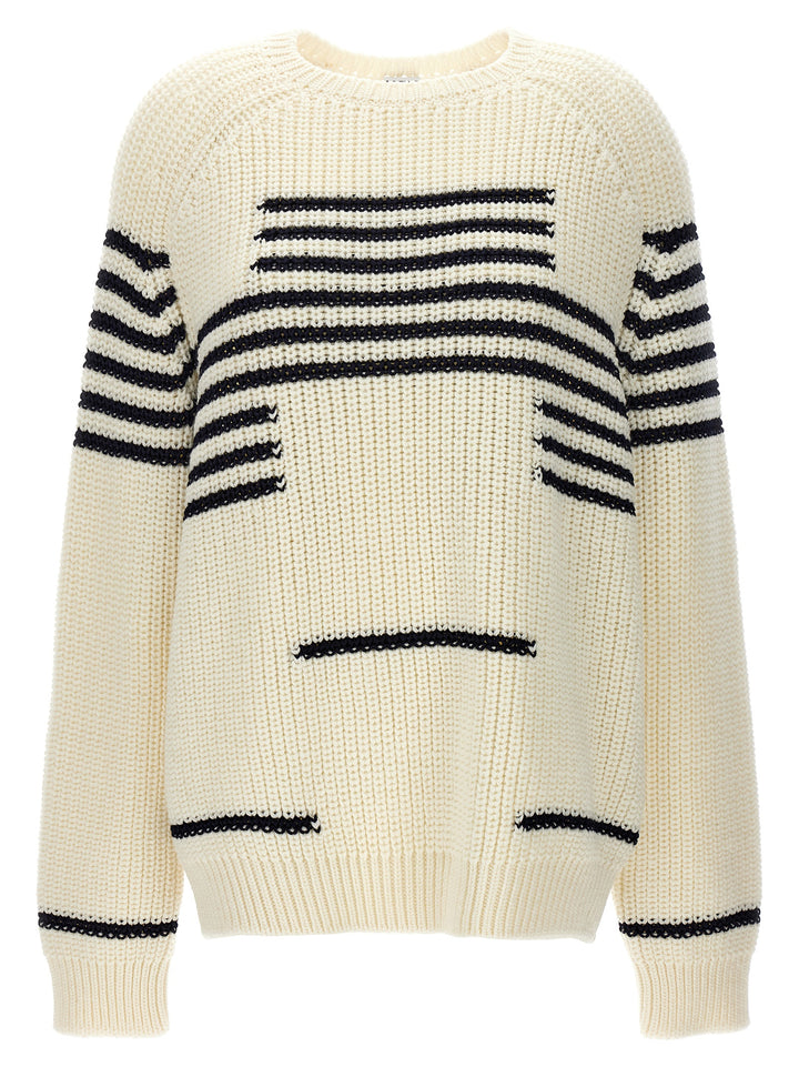 Striped Sweater Sweater, Cardigans Multicolor