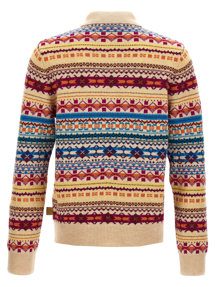 Jacquard Polo Sweater Sweater, Cardigans Multicolor