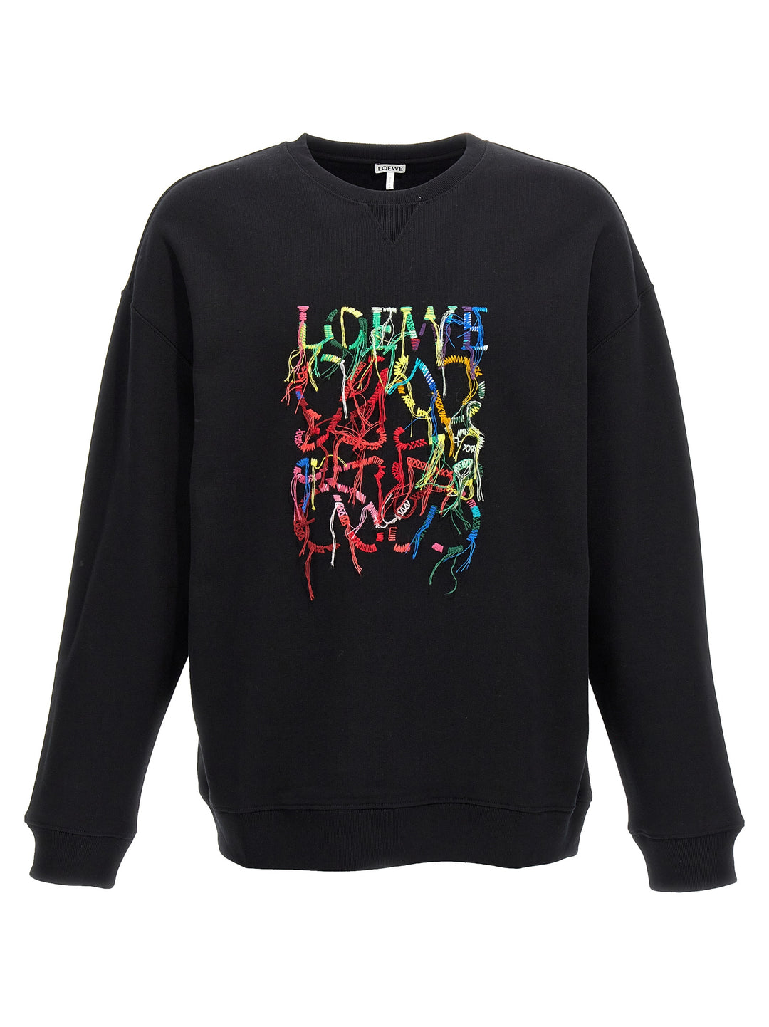 Logo Embroidery Sweatshirt Black