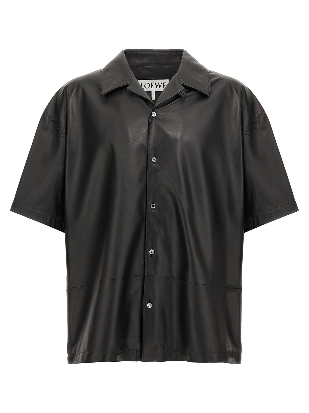 Loewe Nappa Leather Shirt Shirt and Blouse - Black | bac364c3671732092c42abd154b3906e3fe77606