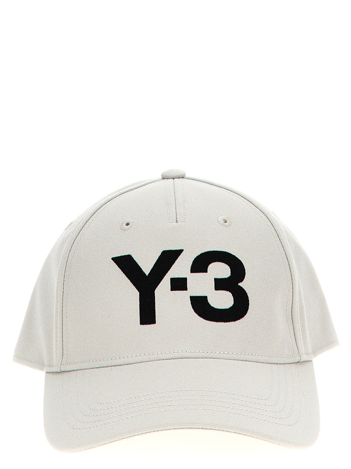 Logo Printed Cap Hats White