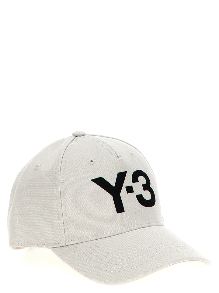 Logo Printed Cap Hats White