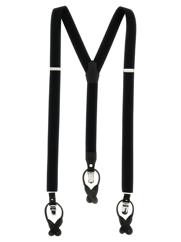 Leather Braces Belts Black