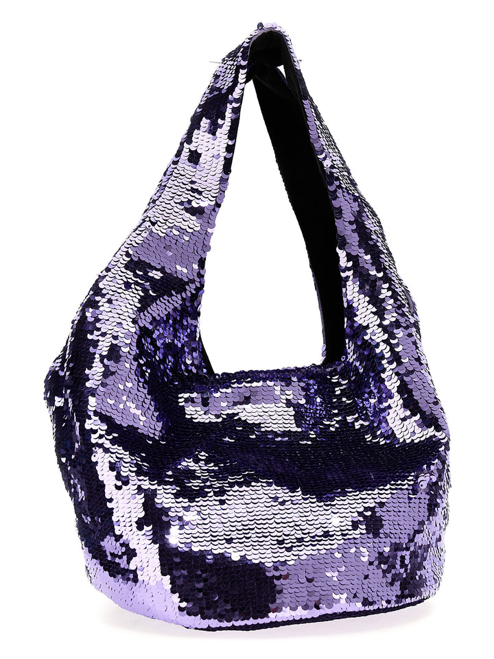 Mini Sequin Tote Bag Purple