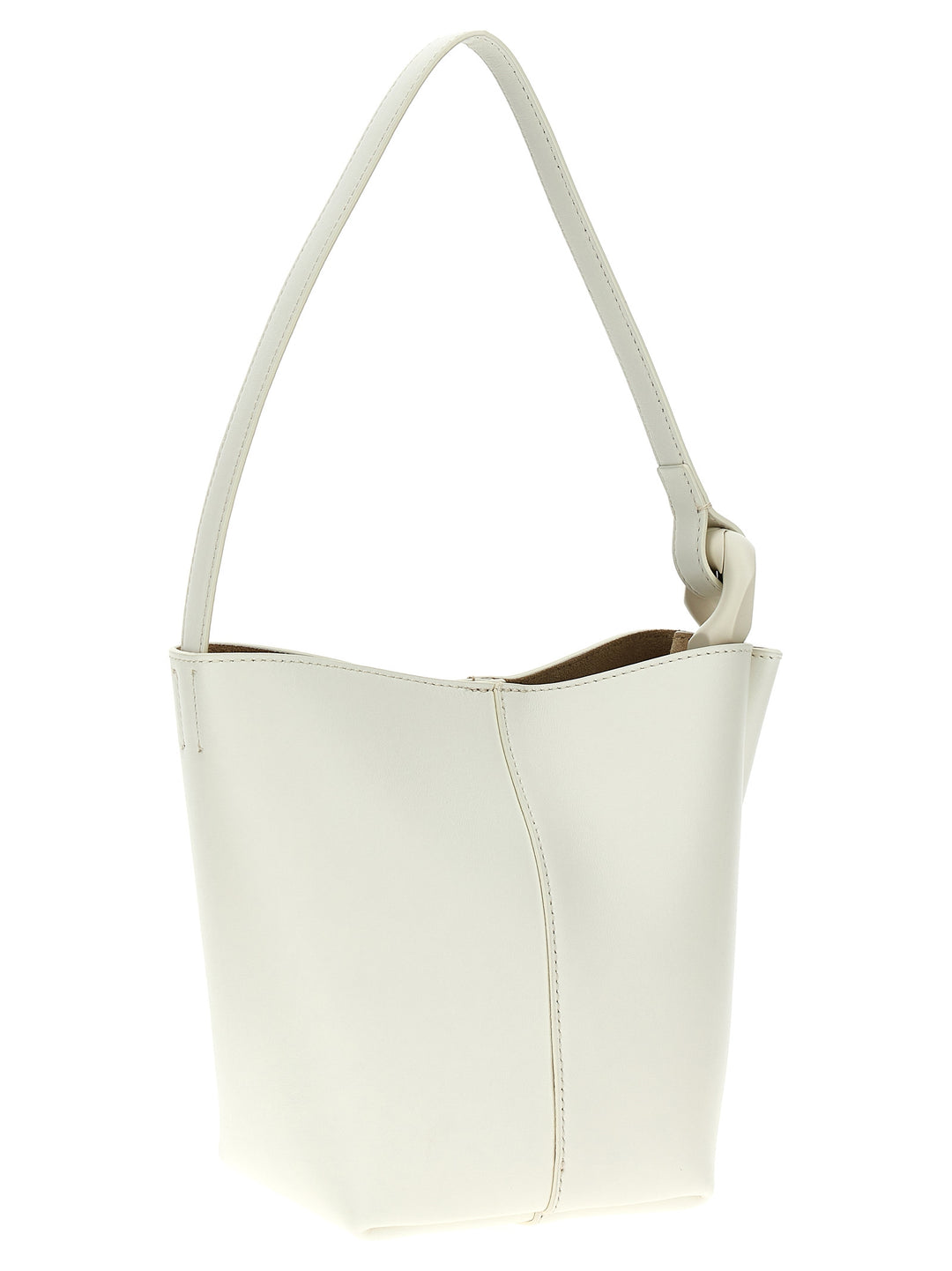 The Jwa Corner Small Bucket Hand Bags White