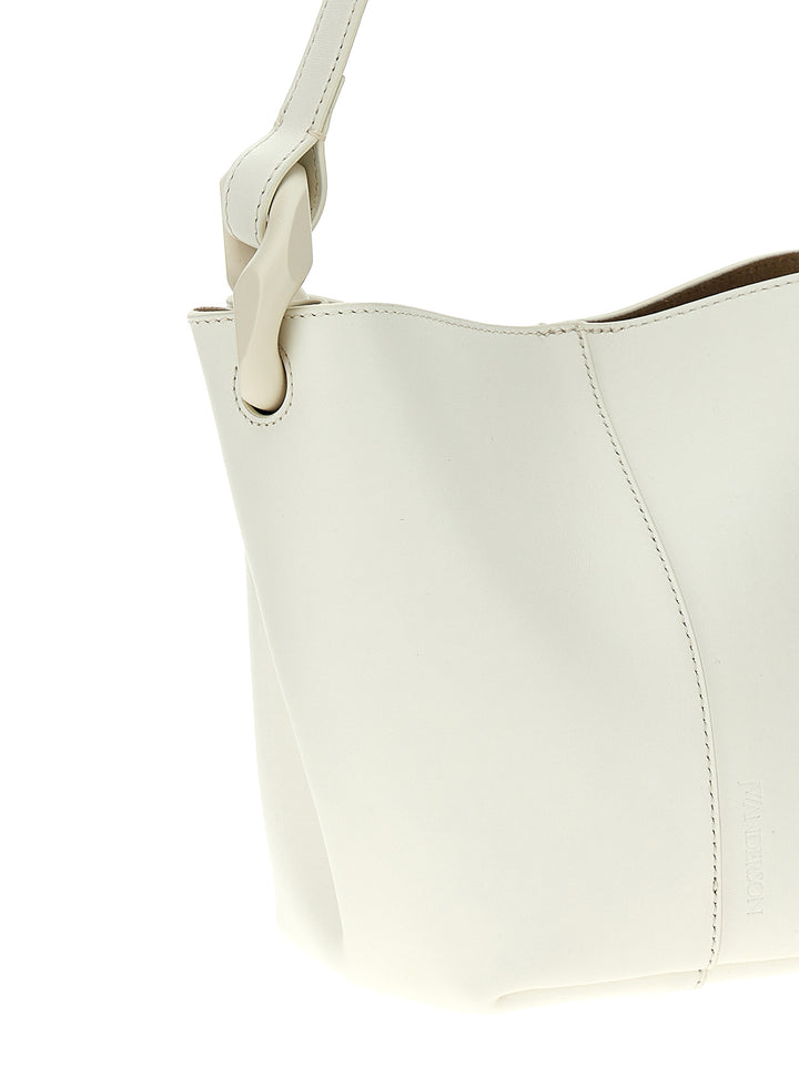 The Jwa Corner Small Bucket Hand Bags White