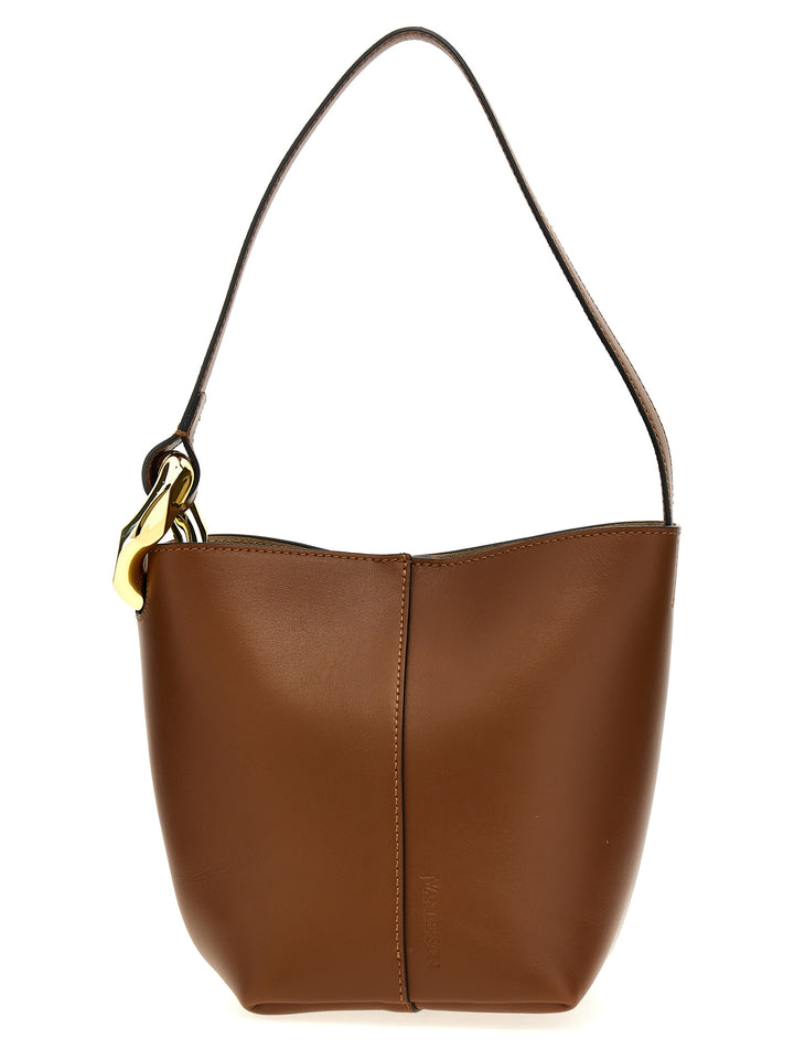 The Jwa Corner Small Bucket Hand Bags Brown