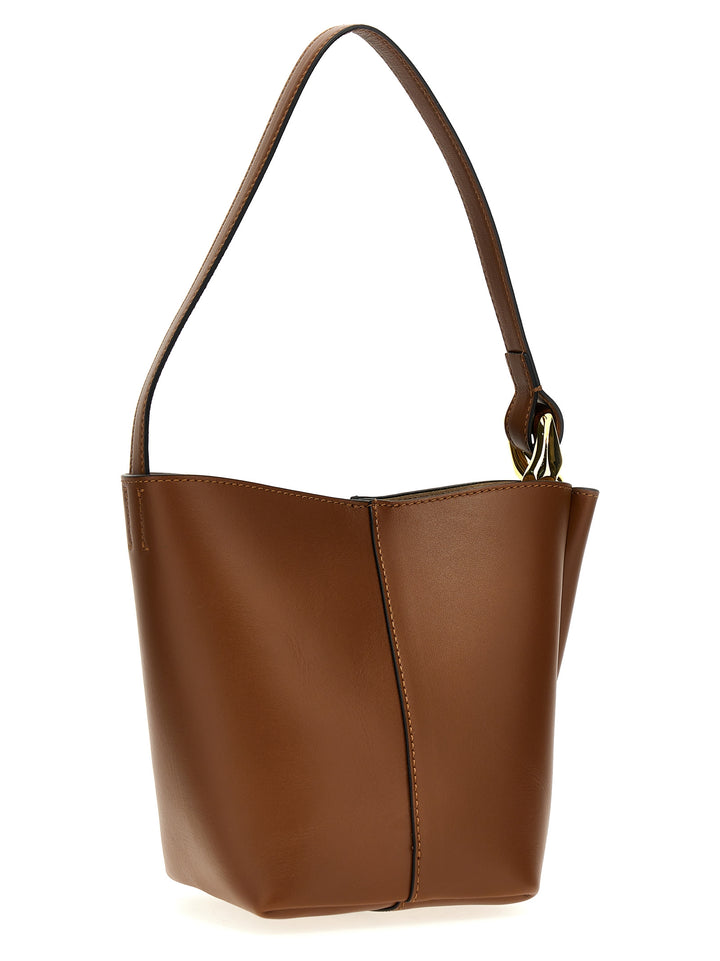 The Jwa Corner Small Bucket Hand Bags Brown