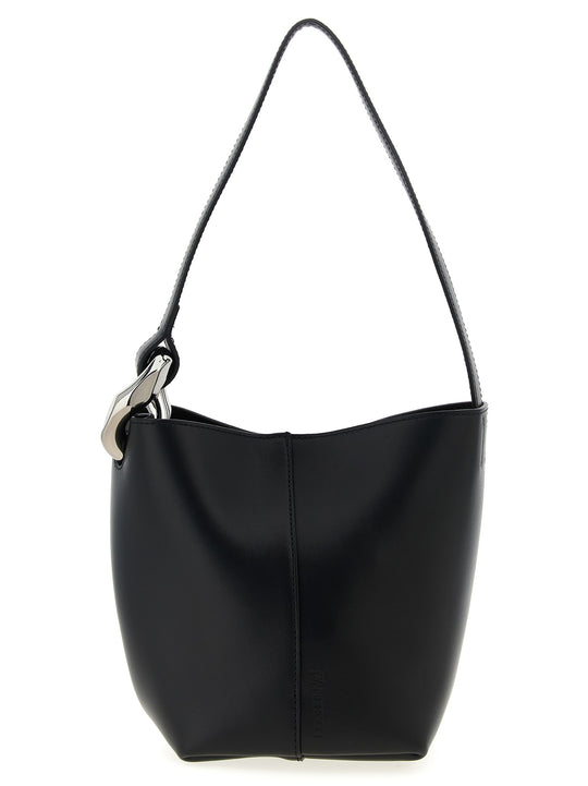 The Jwa Small Corner Bucket Shoulder Bags Black