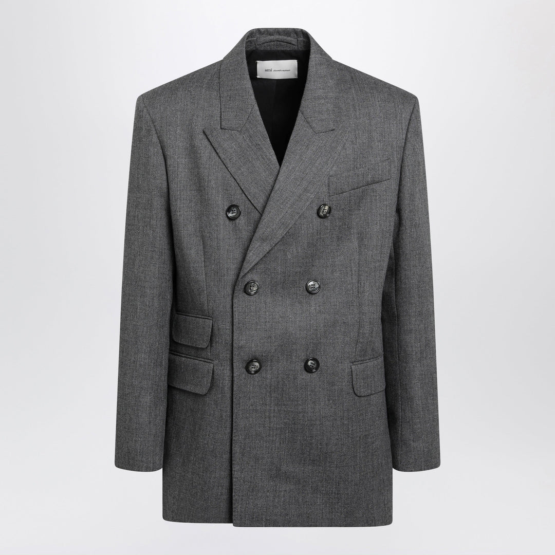 Ami Paris Coats & Jackets - Grey | 9ce7b334bc252e6180c18d950f802a52556c24b2