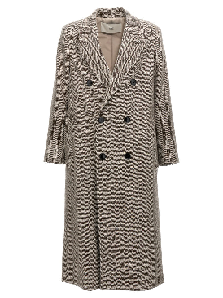 Double-Breasted Coat Coats, Trench Coats Multicolor