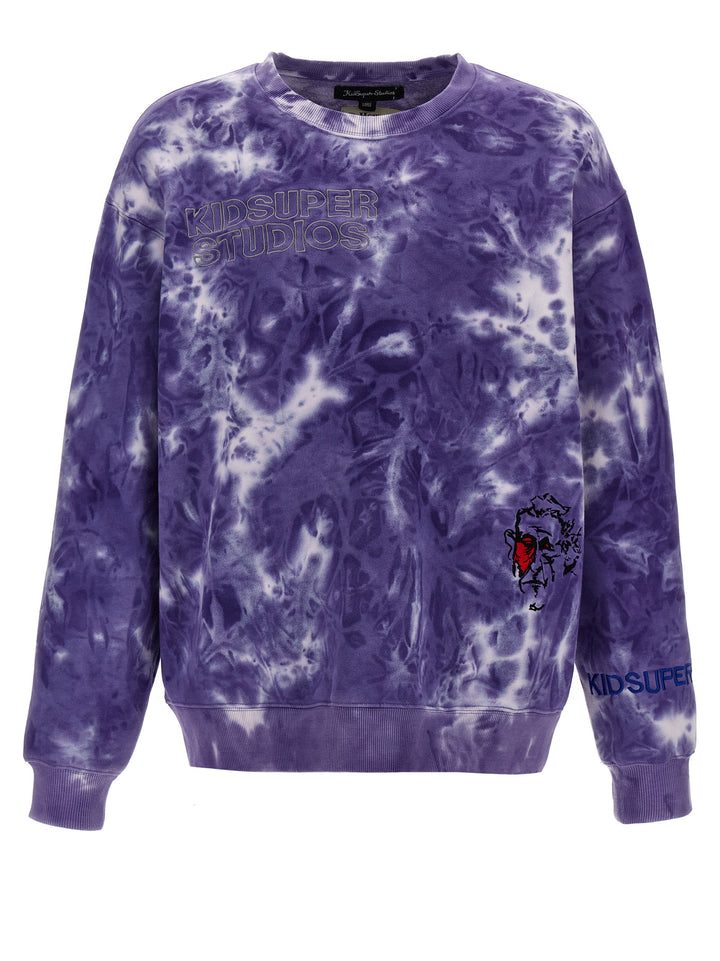 Dyed Super Crewneck Sweatshirt Purple