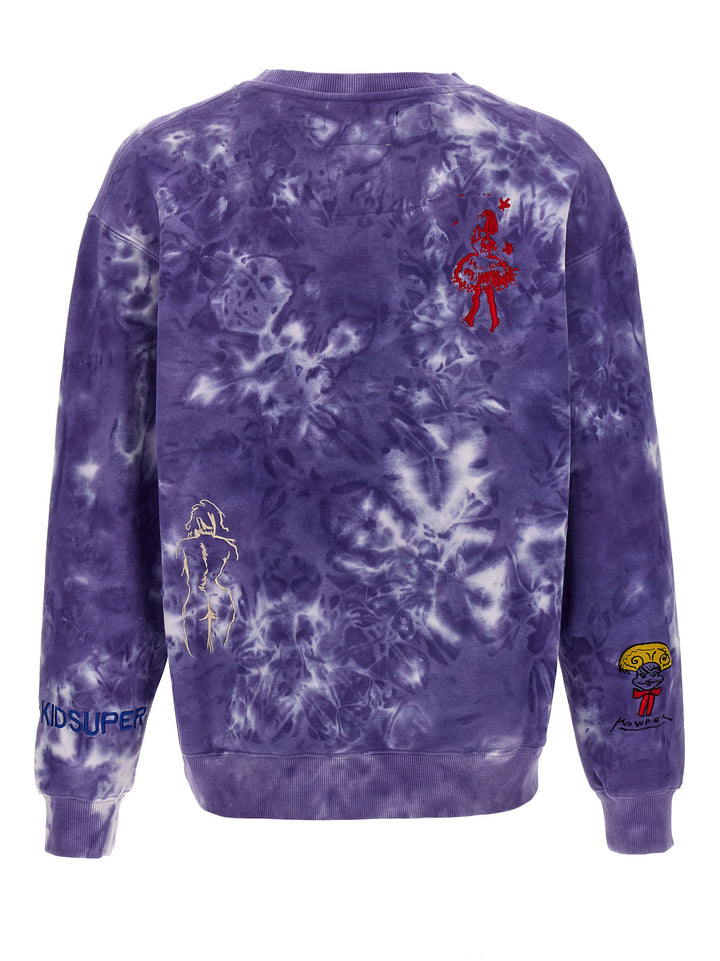 Dyed Super Crewneck Sweatshirt Purple