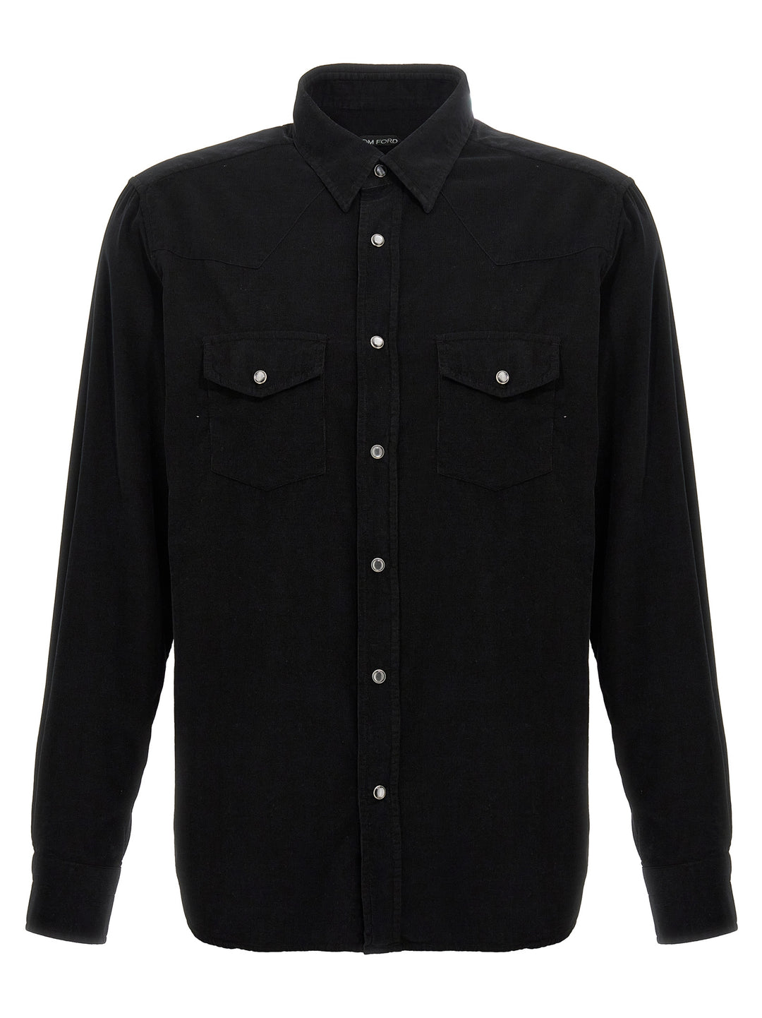 Corduroy Shirt Shirt, Blouse Black