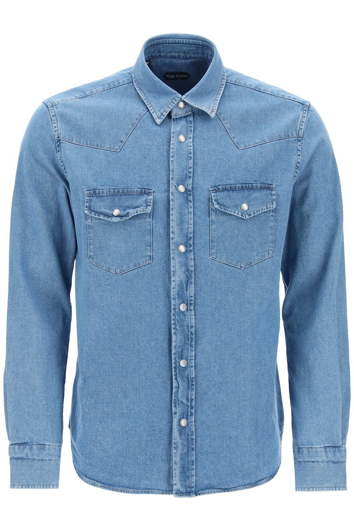 Camicia Western In Denim