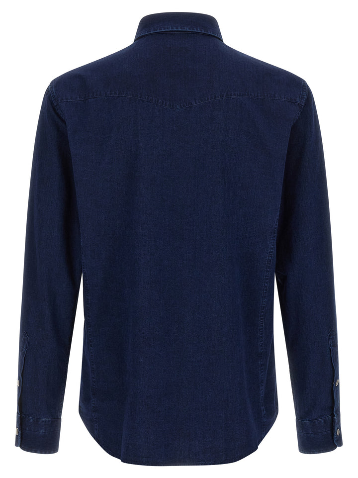 Tom Ford Western Shirt and Blouse - Blue | b321db2a8f9ef49e281ea1e87df205c8502a78f5