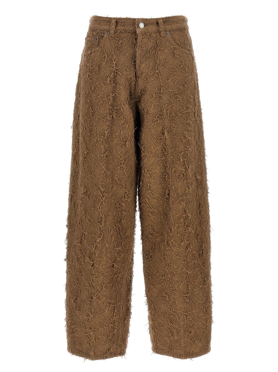 Haikure Becky Fur Denim Jeans - Beige | 437c8a5609e5d8ac9b8c74198046e1f58ac153a2