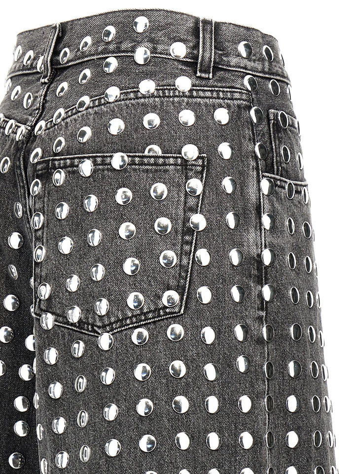 Belle Black Studded Bermuda, Short Black