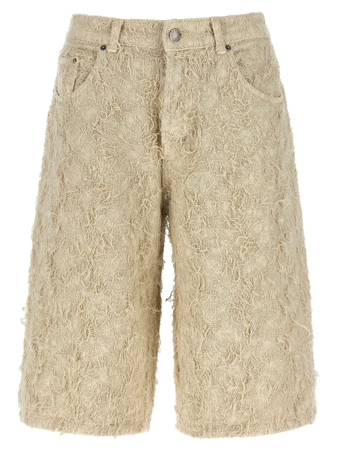 Haikure Becky Fur Denim Bermuda and Short - Beige | 9ac6700f8e30b2be0e38e337ca01a2c97d2c5672