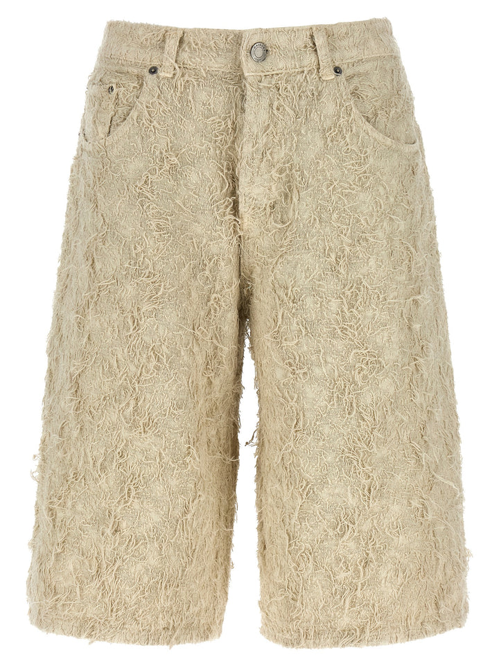Haikure Becky Fur Denim Bermuda and Short - Beige | 9ac6700f8e30b2be0e38e337ca01a2c97d2c5672