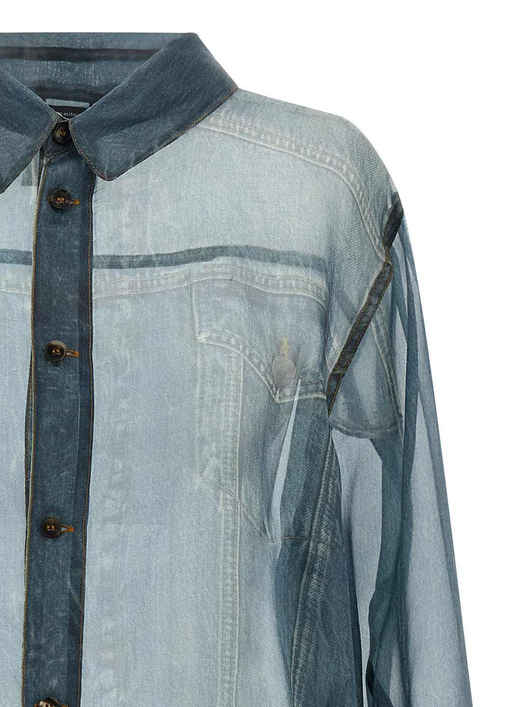 Haikure Maya Shirt and Blouse - Blue | 6bc19df00e3bfbd22283e77e9e957027f3344a2d
