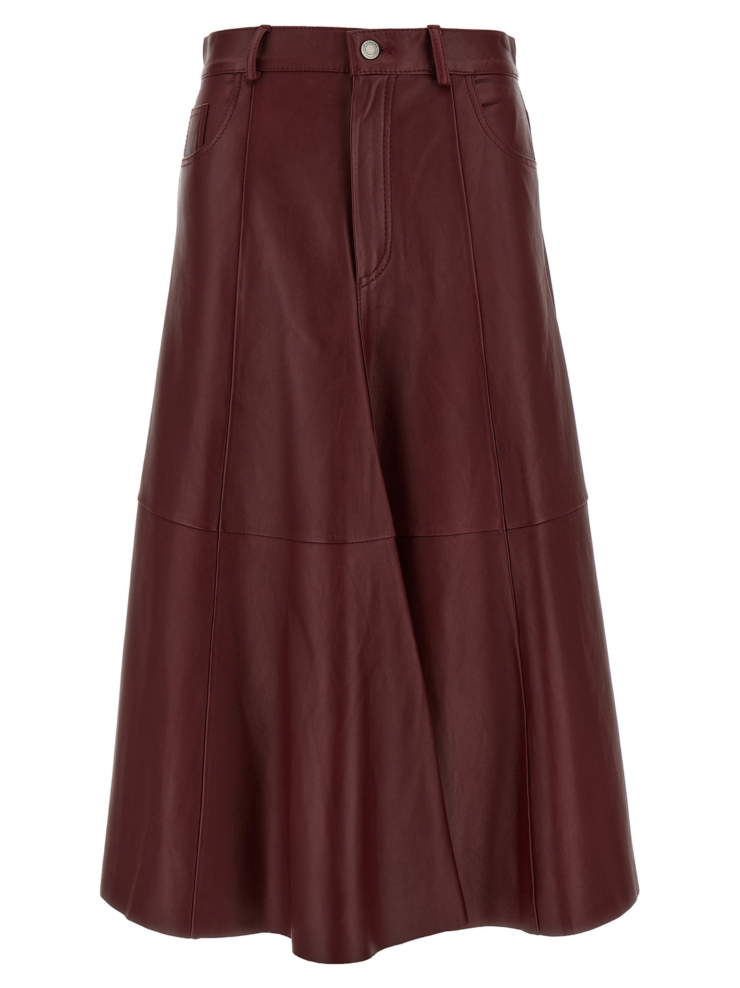 Haikure Mid Serenity Leather Skirts - Bordeaux | 28b1f152af8ada91adb9dd296198d8b978ddcc0b