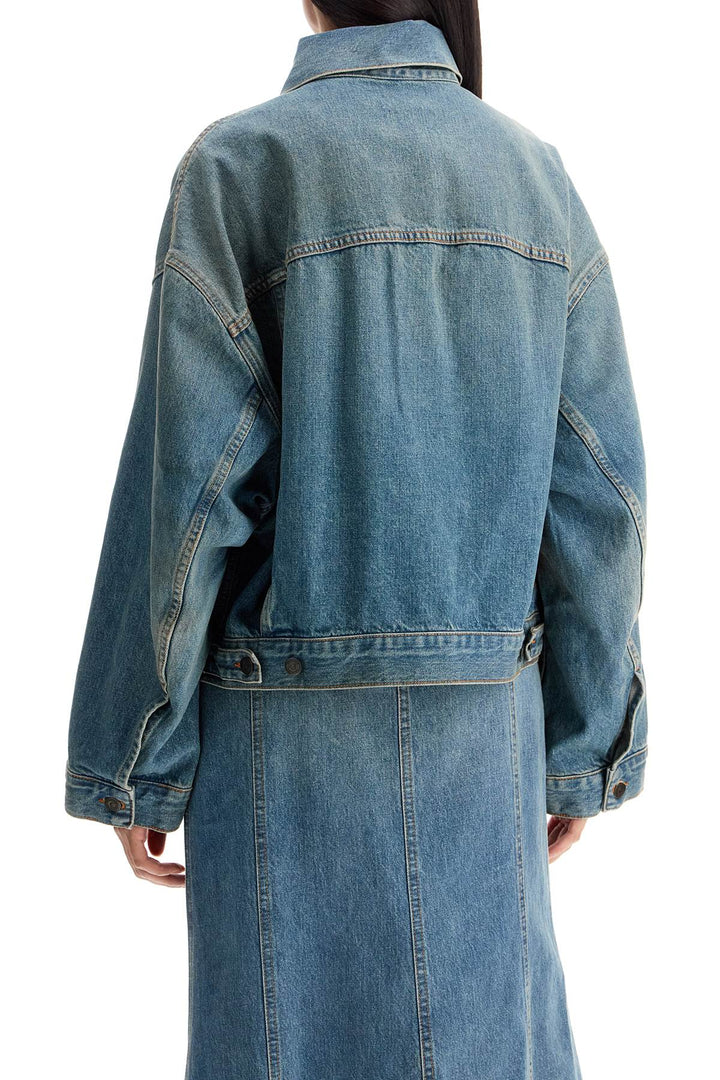 Giacca Boxy In Denim Spencer