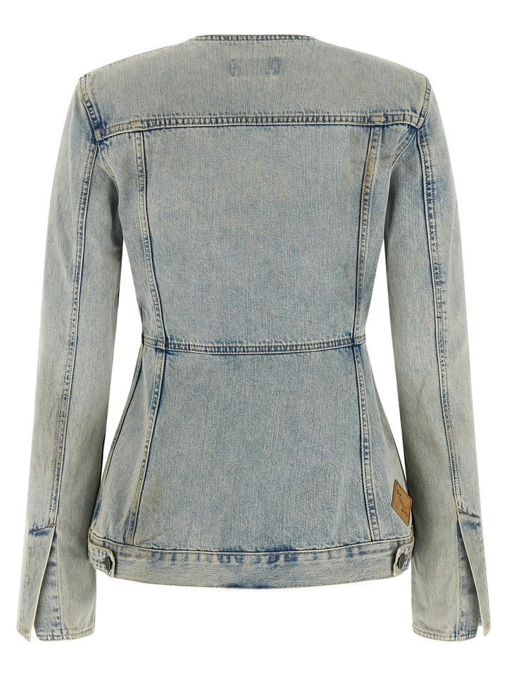 Haikure Temple Puffer Jackets - Light Blue | edabff95d578848a67fb53b4bd1df488cb947450