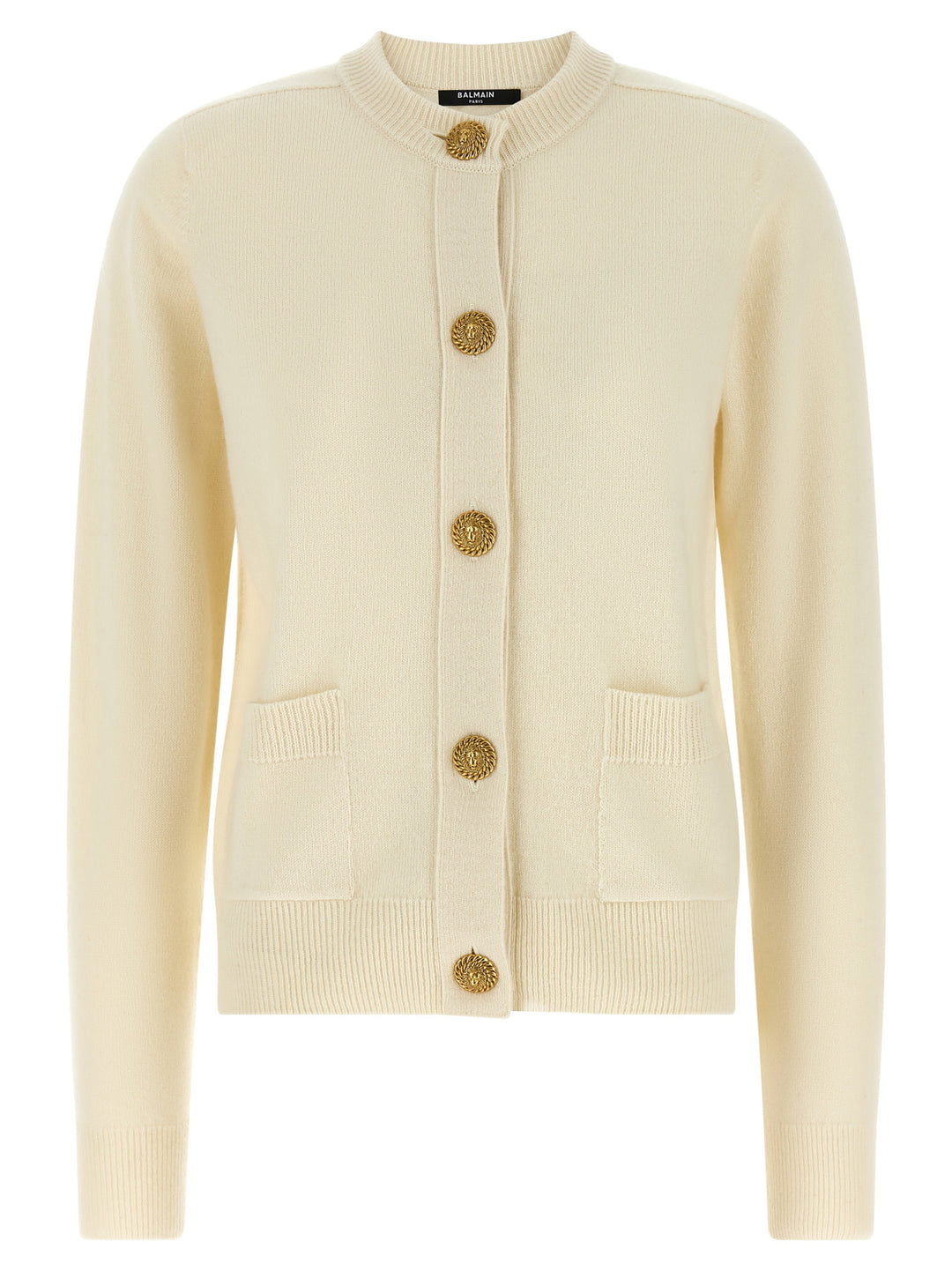 Balmain Eco-Cashmere Cardigan Sweaters and Cardigans - White | 84499528dc64f91e07e143be28f9b71ce288b616