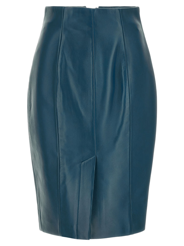 Balmain Xl Zip Skirt Skirts - Blue | 7c14495f8aa6a4bfd33d31c5f054e07601149e53