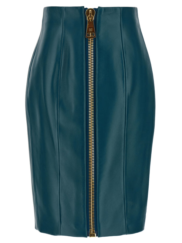 Xl Zip Skirt Skirts Blue