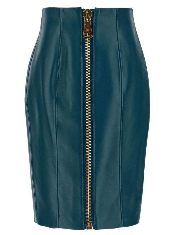 Xl Zip Skirt Skirts Blue