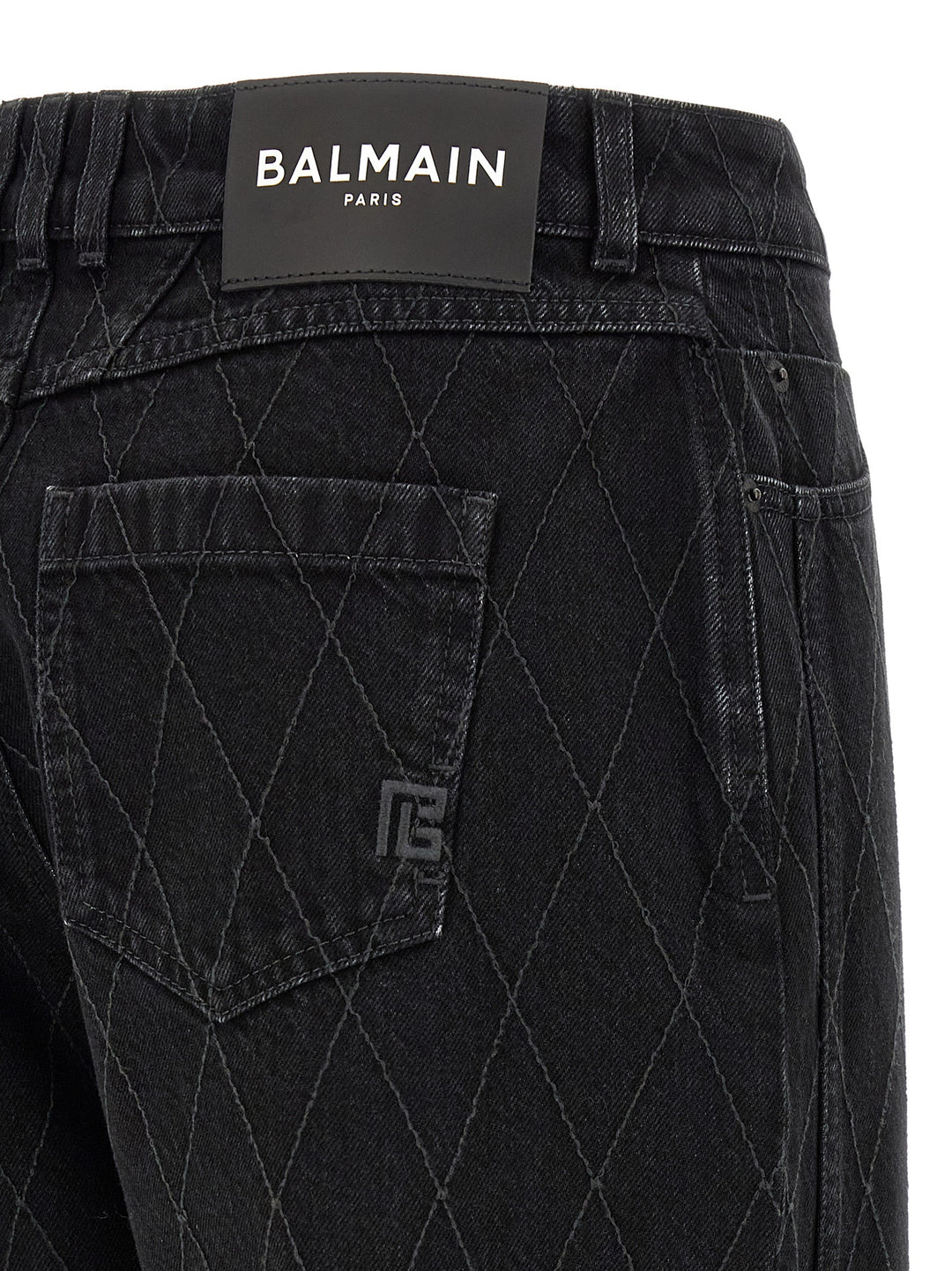 Balmain Diamond-Shaped Jeans - Black | 9b4aa7b8fa40e4a748d9ce20c9337d9965a6a33d