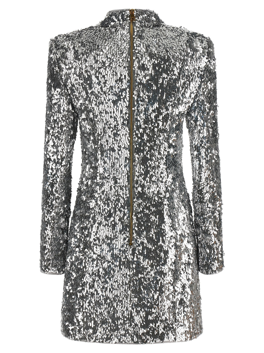 Balmain Sequin Dress Dresses - Silver | c9db42df6103541a3b3fda98477a801639b5c5c7