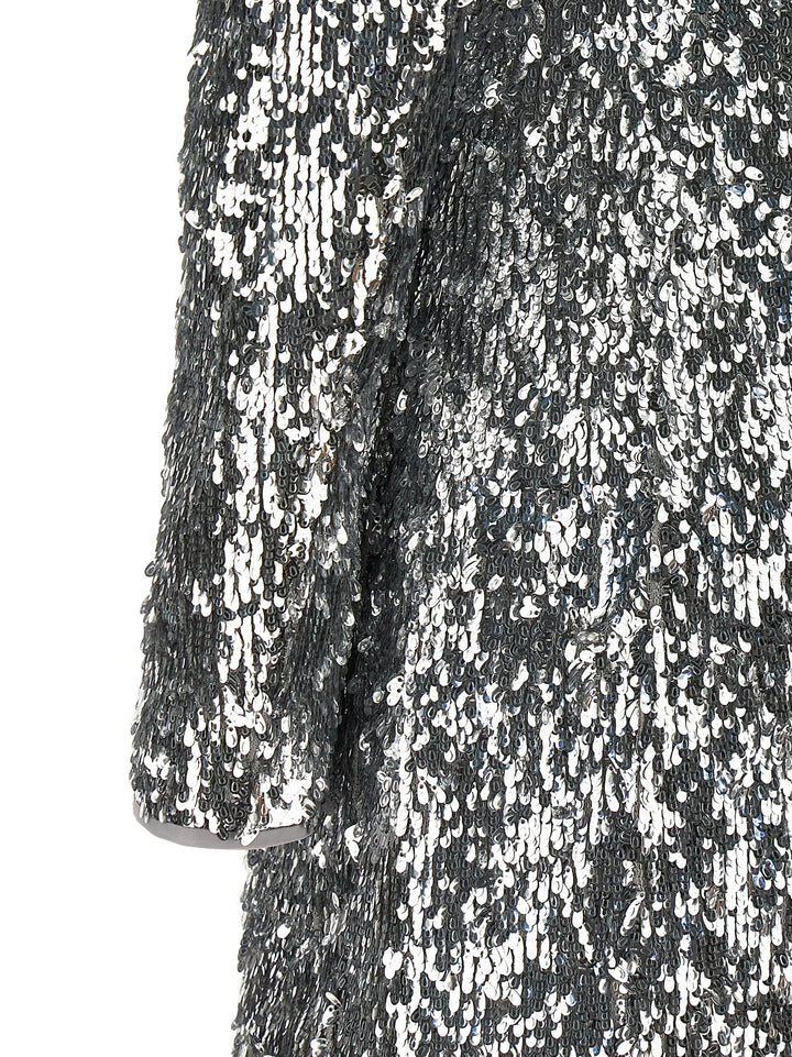 Balmain Sequin Dress Dresses - Silver | fdb95d900eb27b76b9e3224799eace308fb58b1b