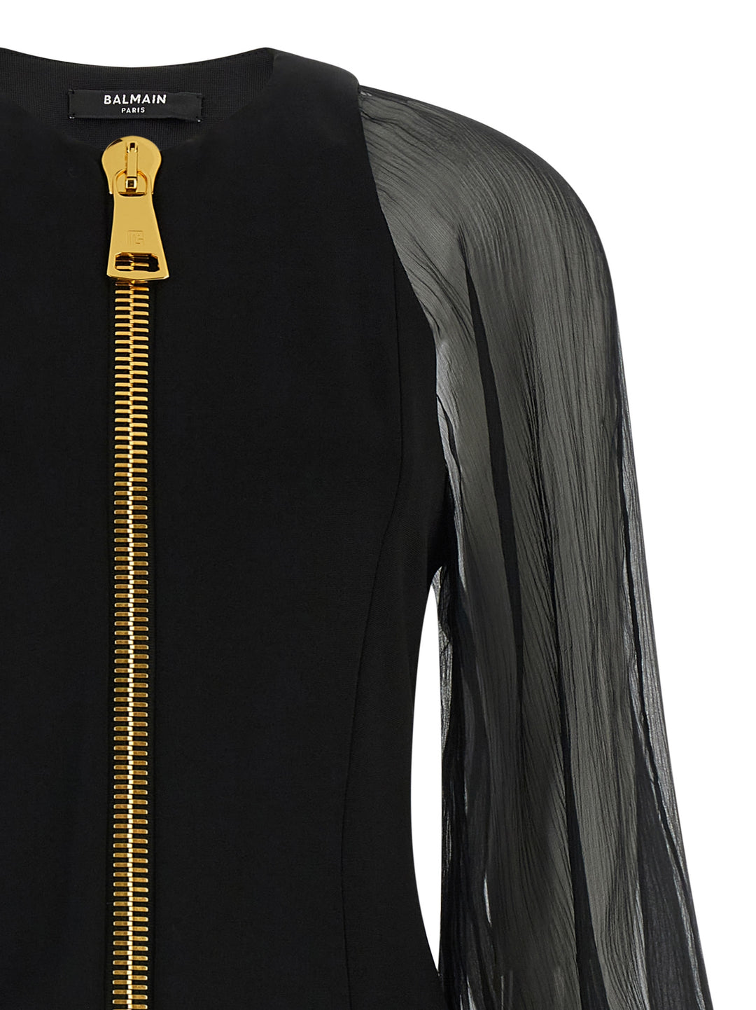 Balmain Xl Zip Dress Dresses - Black | 31df94229200a99ac178c57b46e424dbc4831efc