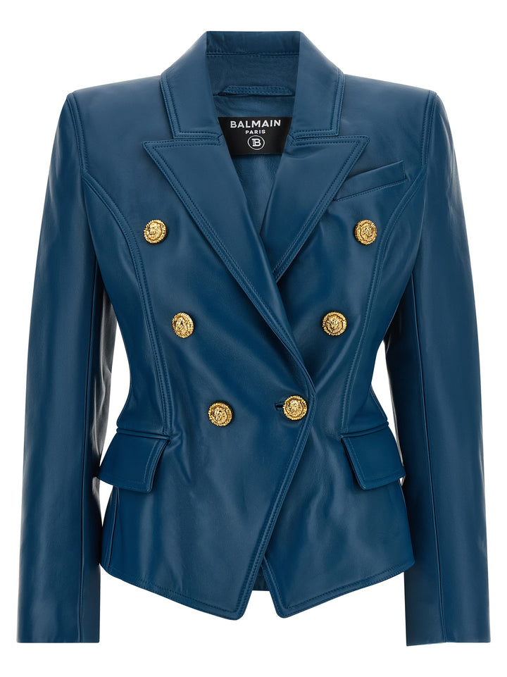 Balmain Testa Di Leone BlazerS - Blue | 68462e2faeab948c142ebad4bfa143681f6fafbc