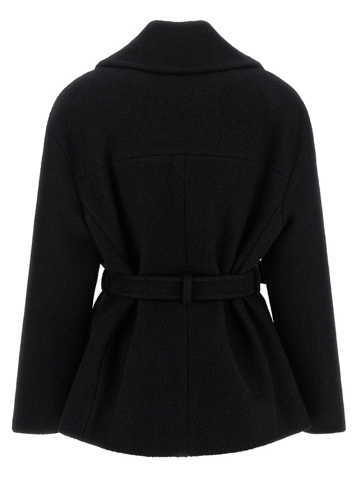 Balmain Anthem Coats and Trench Coats - Black | 06f109d46fafd184c58b21cc96b9155bef18c982