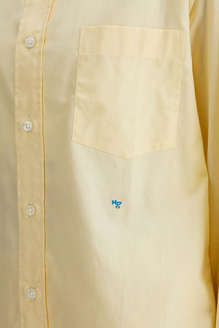 Pale Yellow Cotton 70's Style Women's Shirt